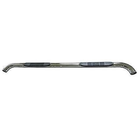 Value 3 ft. Polished Stainless Steel Nerf Side Step Bar for Crew Cab DR007S